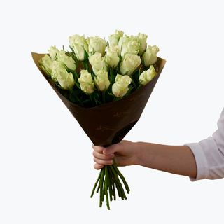 Kondolanse - 20 hvite roser