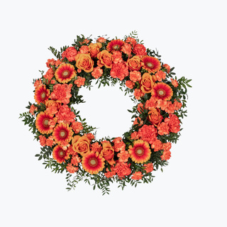 Krans i gyldne farger (50 cm)