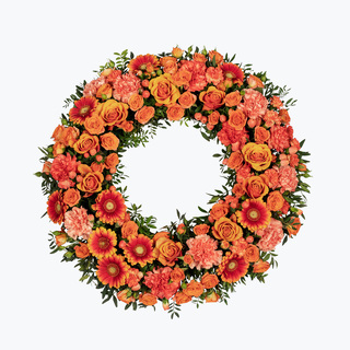 Krans i gyldne farger (60 cm)